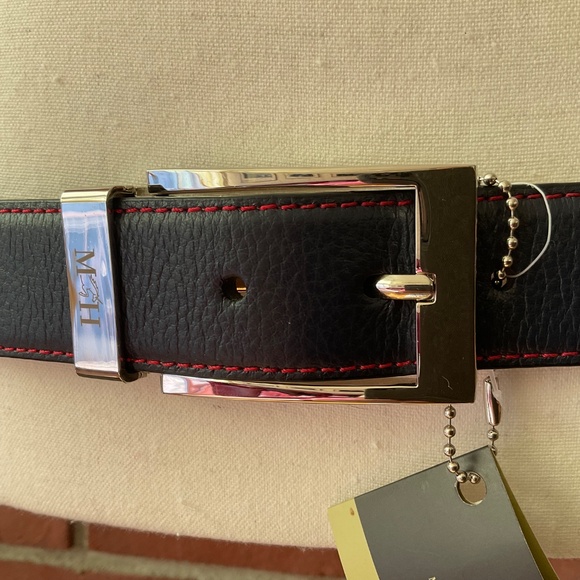 NEW Mario Hernandez Leather Belt Logo Buckle Size S Handcrafted in Colo… - Picture 4 of 16
